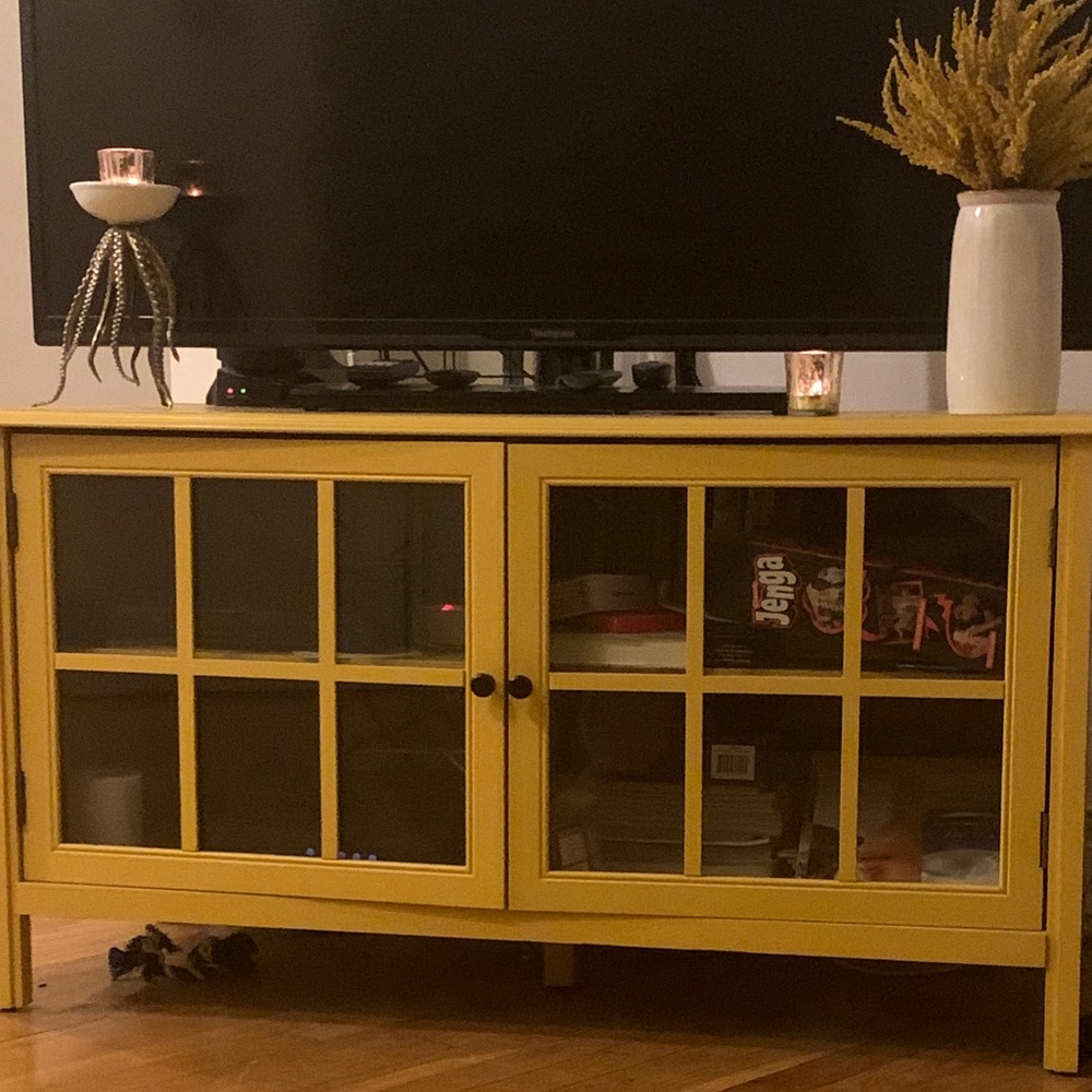 Yellow TV Cabinet